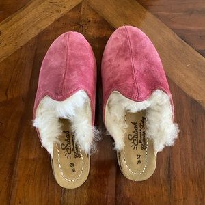 Sabah shearling babas in rose pink size 42